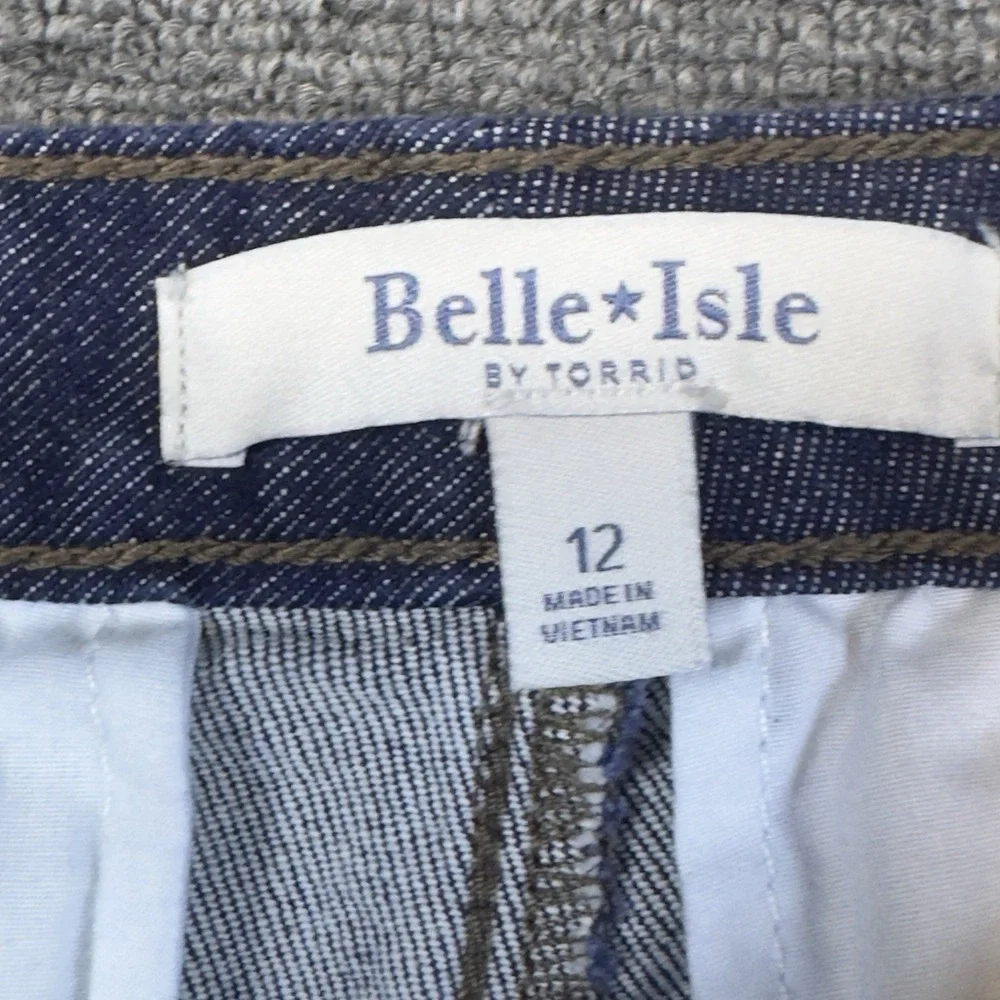 Belle Isle by Torrid Pleated‎ Denim Skort Women's Size 12 (34x4